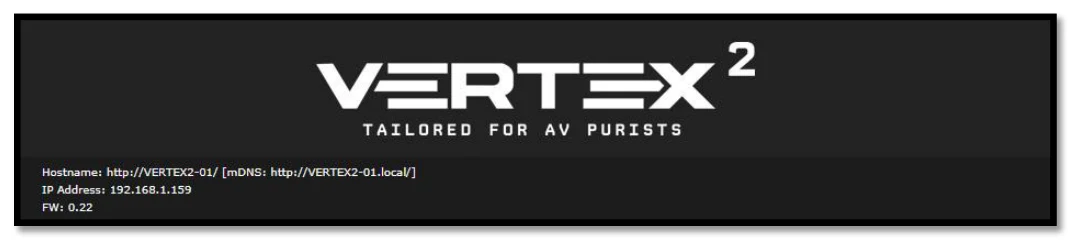 HDfury Vertex 2 – Serwer WWW – sekcja górna
